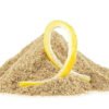 A pile of dried lemon peel powder