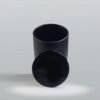 Black Matte Candle Jar Metal Lid